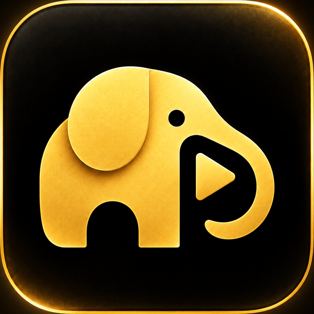 EleDrama gold elephant logo
